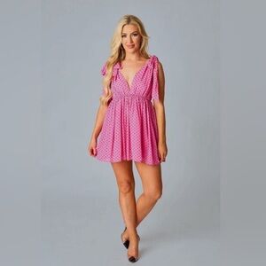 Pink Polka Dot Dress